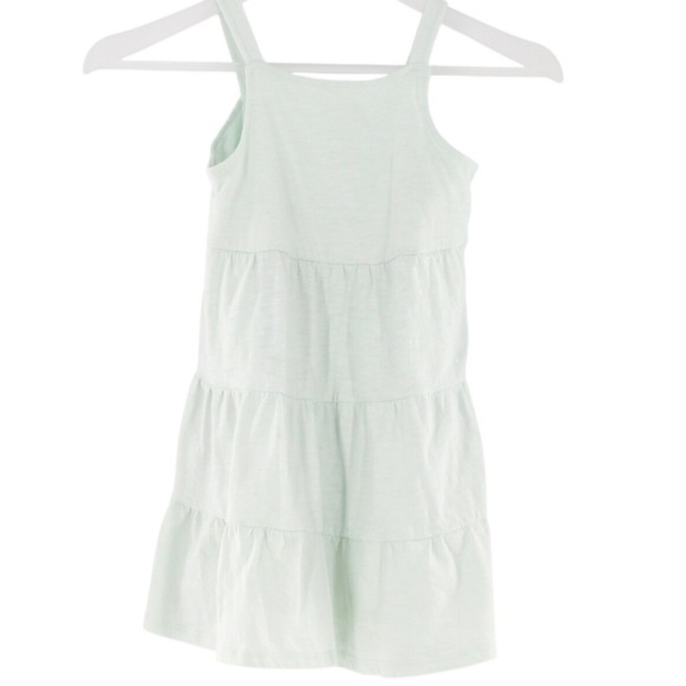 Dip Tiered Sleeveless‎ Dress Slub Knit 5T Mint Green BTGU5DR1216